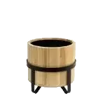 Wooden Barrel Champagne Bucket 22 Cm