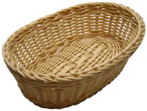 Natural Oval 25.5X18 Straw-Like Basket