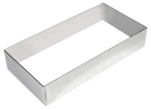 إطار مستطيل 25X8، ارتفاع 2.5 سم، فولاذ مقاوم للصدأ STFR2582.5