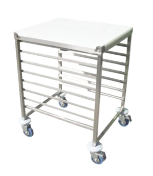 Stainless Steel Trolley 8 Tracks 2/1 - Height 90