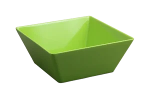 Square Conical Bowl 24 Cm Green Melamine***206510G