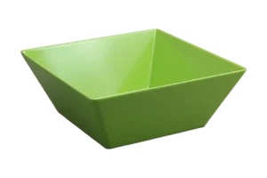Square Conical Bowl 30 Cm Green Melamine***206512G
