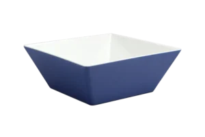 Square Conical Bowl 30 Cm Blue/White Melamine***206512Ibl