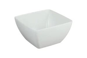 وعاء محدب مربع 19 بلاستيك ميلامين أبيض ***206908