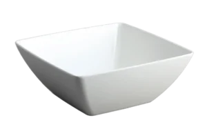 وعاء محدب مربع 27 بلاستيك ميلامين أبيض ***206911