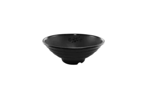 Laos Bowl 22.3X9 Cm Skura Melamine Black***213609B