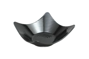 Rose Bowl 20.2X8.7 Black Melamine***221908B