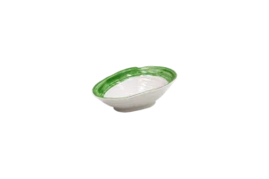 Oval Bowl, Green, Flow, 22.5X16.6 Cm, Melamine***224009G