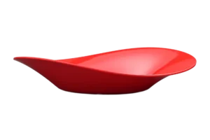 Oval Bowl Mandy 53X27X11 Red Melamine***224521R
