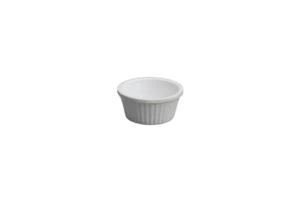 Rotaviya / Ramekin Striped 3 Cm White Melamine - 5.5 Cm***503001