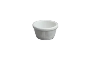Rotaviya / Ramekin Striped 6 Cm White Melamine - 7 Cm***503002