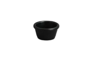 Rotaviya / Ramekin Striped 6 Cm Black Melamine - 7 Cm***503002B