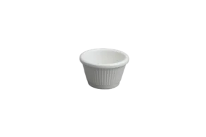 Rotaviya / Ramekin Striped 4.5 Cm White Melamine - 6 Cm***503015