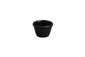 Rotaviya / Ramekin Striped 4.5 Cm Black Melamine - 6 Cm ***503015B