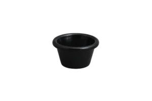 Rotaviya / Ramekin 9 Cl Black Melamine - 8 Cm***503103B