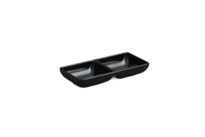 Rectangular Divided Rotaviya 7X14.5 Black Melamine***504107B