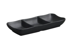 Rotaviya Divided Into 3 8X19 Stone-Like Black Melamine Zen***514908B