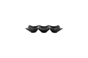 Square Rotavia Divided Into Three 24.3X8.4X4.4 Cm Skora Black Melamine***526795B