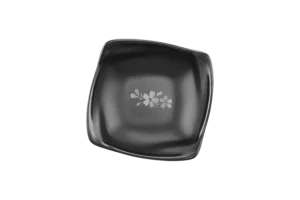 Square Tahiti Rotaviya 10 Cm Skoura Melamine Black***527404B