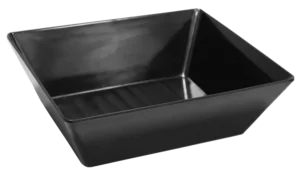 طبق تقديم مستطيل 1/1 كوب 10 سم ميلامين أسود ***117412B