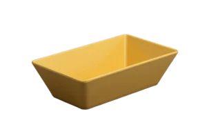 طبق تقديم مستطيل 7×15×25 ميلامين أصفر ***117510Y