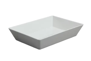 طبق تقديم مستطيل 7×25×35 ميلامين أبيض ***117514