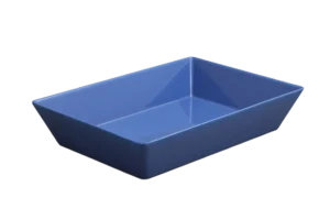 طبق تقديم مستطيل 7×25×35 ميلامين أزرق ***117514Bl