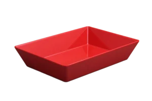 طبق تقديم مستطيل 7×25×35 ميلامين أحمر ***117514R