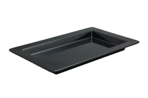 صينية تقديم مستطيلة 4×20×50 سم، ميلامين أسود ***117920B
