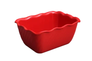 Decorated Mold 17X13X8 Red Melamine***215907R