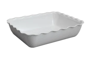 Decorated Mold 33X26X8 White Melamine***215913