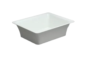 Gastronom Melamine Baskets 1/2-100 White***Ms12100