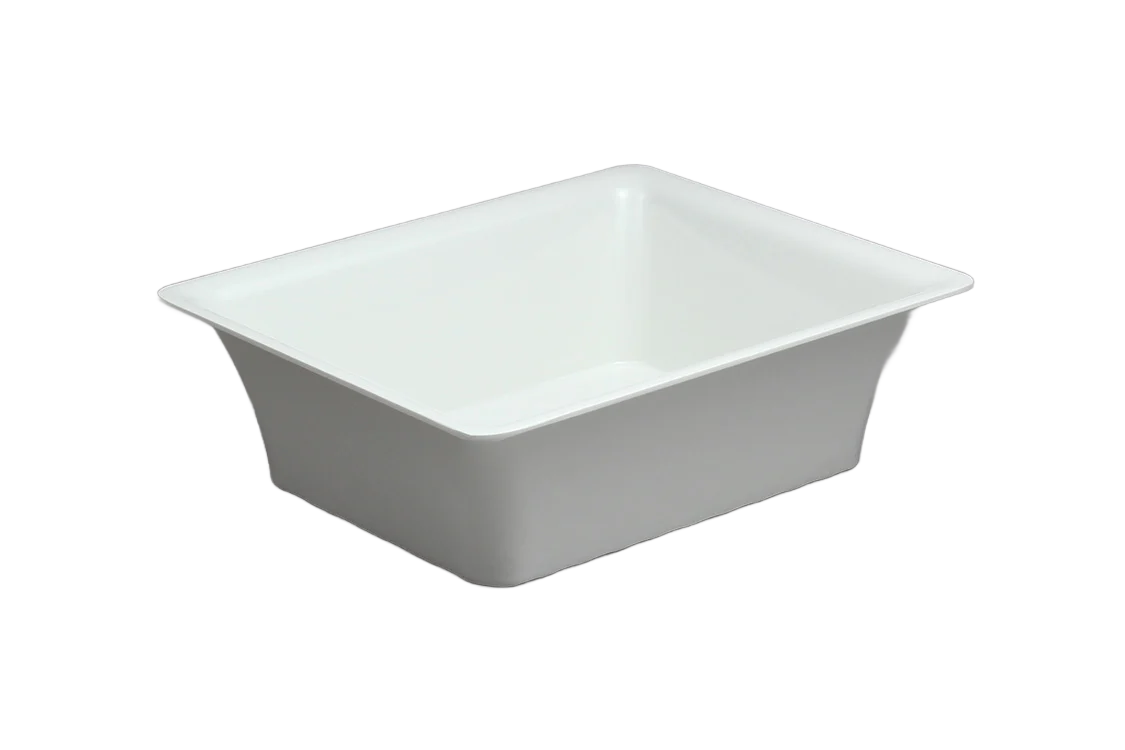 Gastronom Melamine Baskets 1/2-100 White***Ms12100