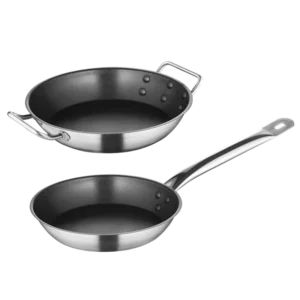 Stainless Steel Bistro Frying Pan 40 Cm 2 Handles