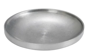 Vintage Round Stainless Steel Plate 19 Cm