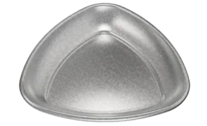 Vintage Triangular Seashell Stainless Steel Saucer
