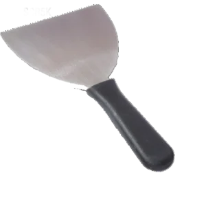 Stainless Steel Spatula, Plastic Handle, 12 Cm