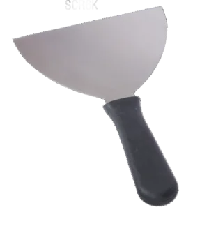 Stainless Steel Spatula, Plastic Handle, 15 Cm