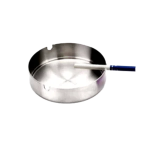 Round Stainless Steel Ashtray 12 Cm
