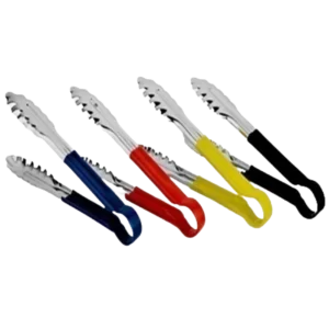 ملقط من الفولاذ المقاوم للصدأ مطلية بالمطاط الأحمر 30 سم