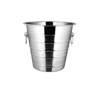 Champagne Bucket With Stainless Steel Rings