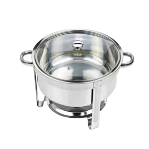 Round Stainless Steel 7 Liter Frying Dish