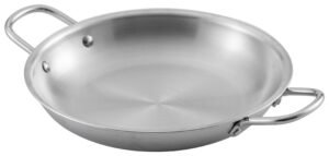 2-Handle Aluminum Frying Pan 2.5 M 24 Cm Cutter Peeler***10006324