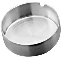 منفضة سجائر دائرية من الفولاذ المقاوم للصدأ 8.5 سم ***10087001