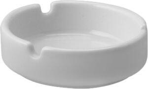 Round Porcelain Ashtray 9Cm 100A0191