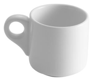 Straight White Porcelain Espresso Mug 100A2943
