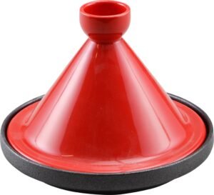 طاجن خزفي 20 سم أسود أحمر 11012162