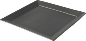 Black Porcelain Square Plate 30 Cm 11101526