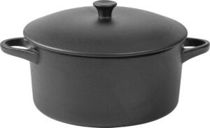 Black Porcelain Pot 20*10 11106175