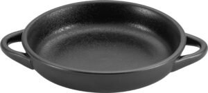 2-Handled Black Porcelain Frying Pan 20 Cm Coarse 11116198